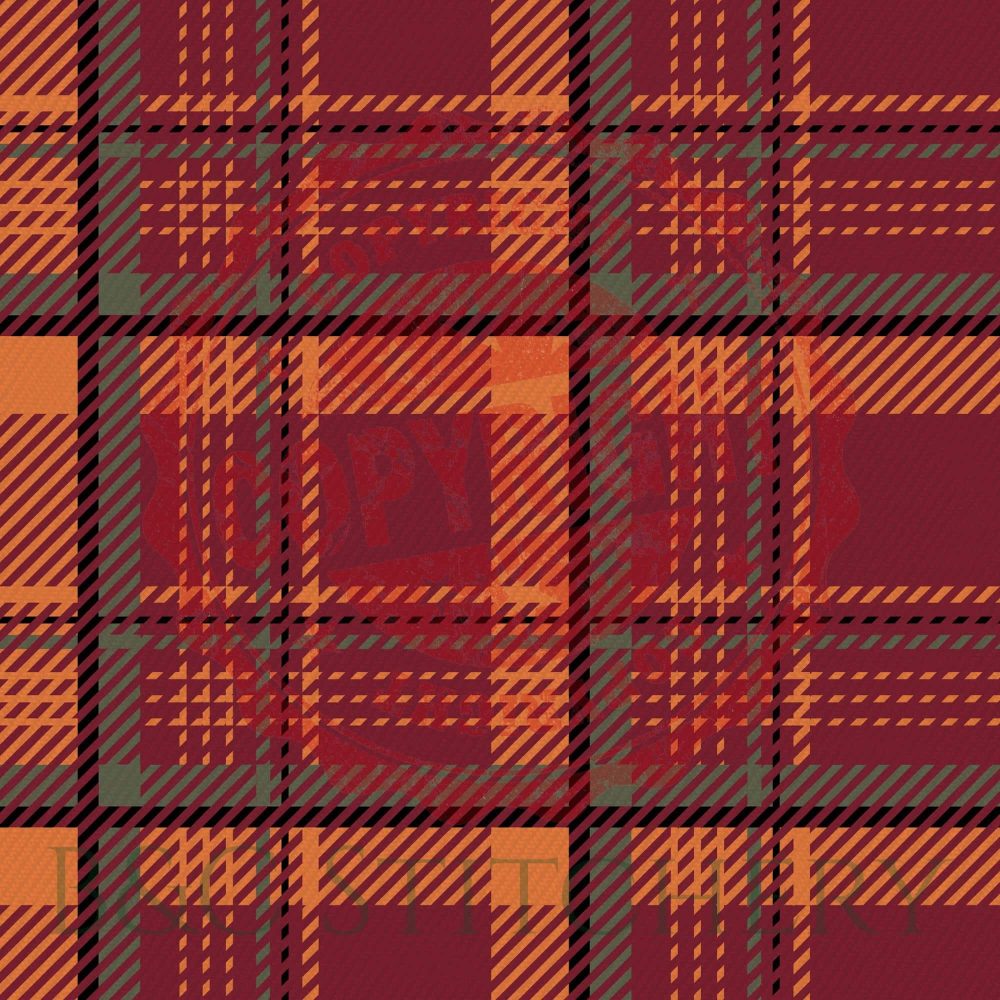 Orange and red plaid pattern design